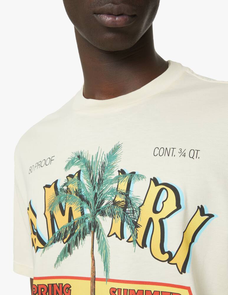 rinascente Amiri Rum label t-shirt - beige