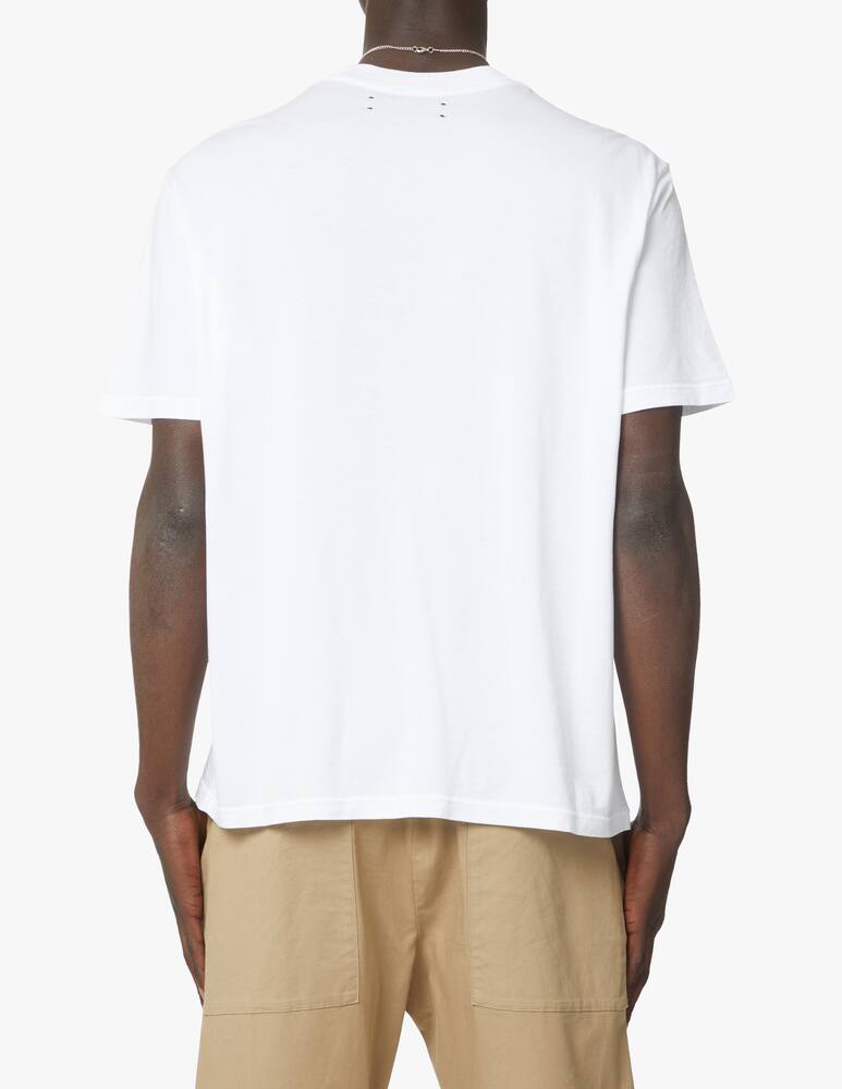 rinascente Amiri Maglietta manica corta logo - bianco