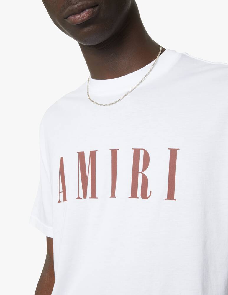 rinascente Amiri Maglietta manica corta logo - bianco