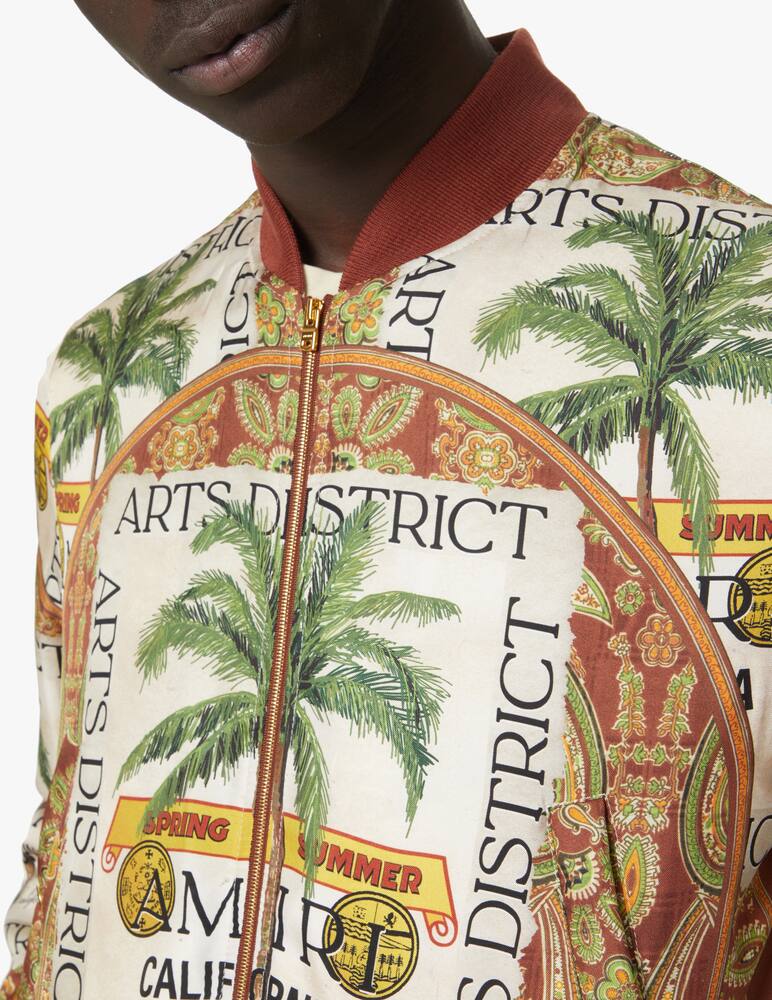 rinascente Amiri Giacca bomber rum label - nero