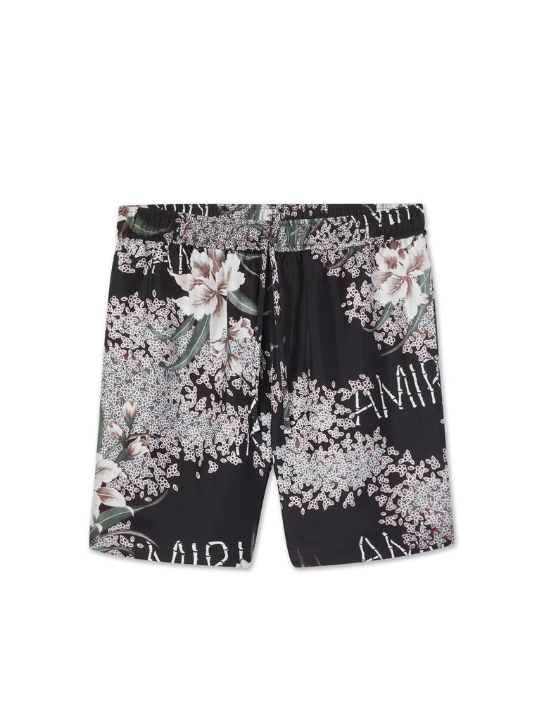 rinascente Amiri Hibiscus print short - black