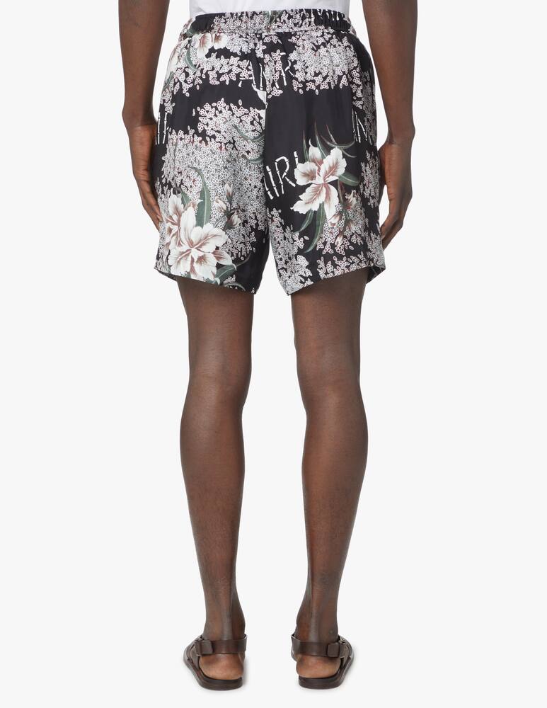 rinascente Amiri Hibiscus print short - black