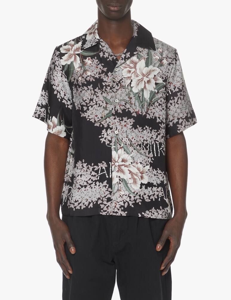Amiri Camicia manica corta stampa hibiscus - nero - immagine 1 Amiri Camicia manica corta stampa hibiscus - nero - immagine 1
