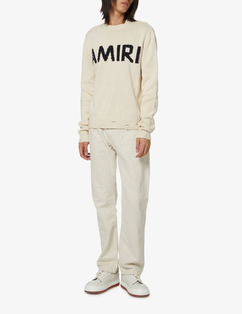 rinascente Amiri Logo knit - Bianco