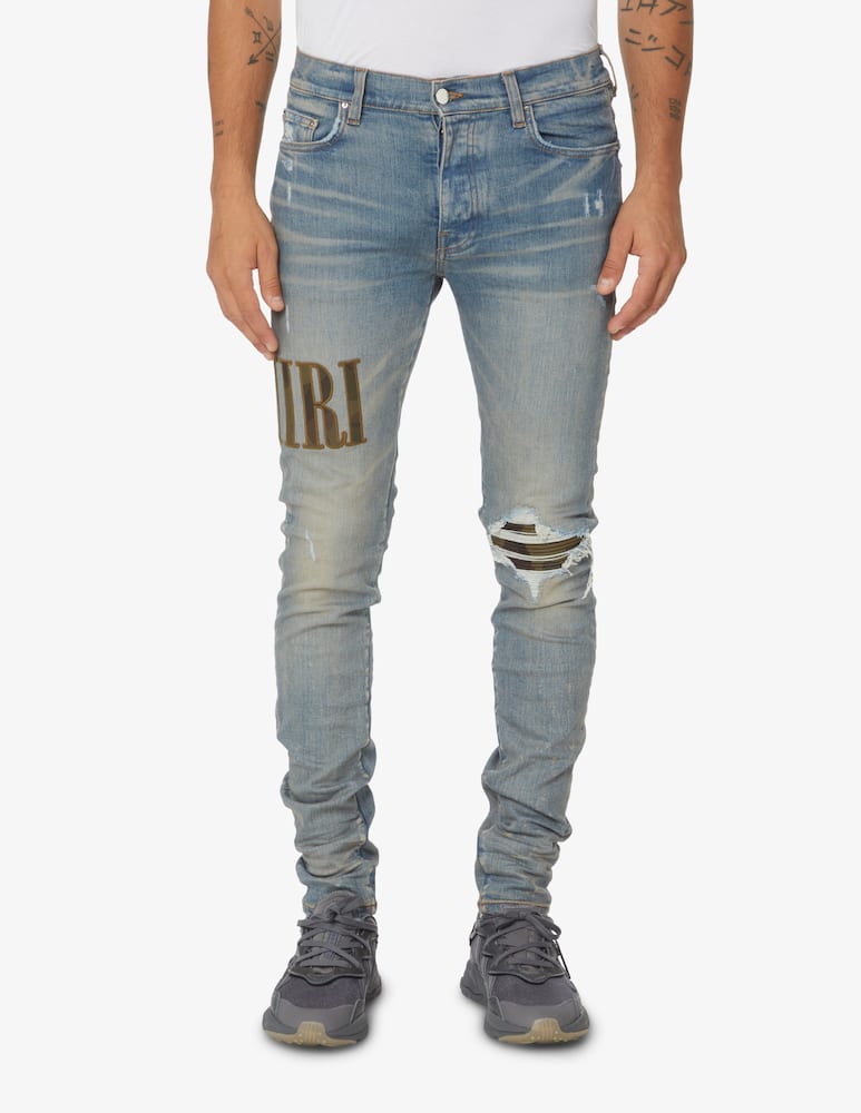 rinascente Amiri Jeans core applique - Blu