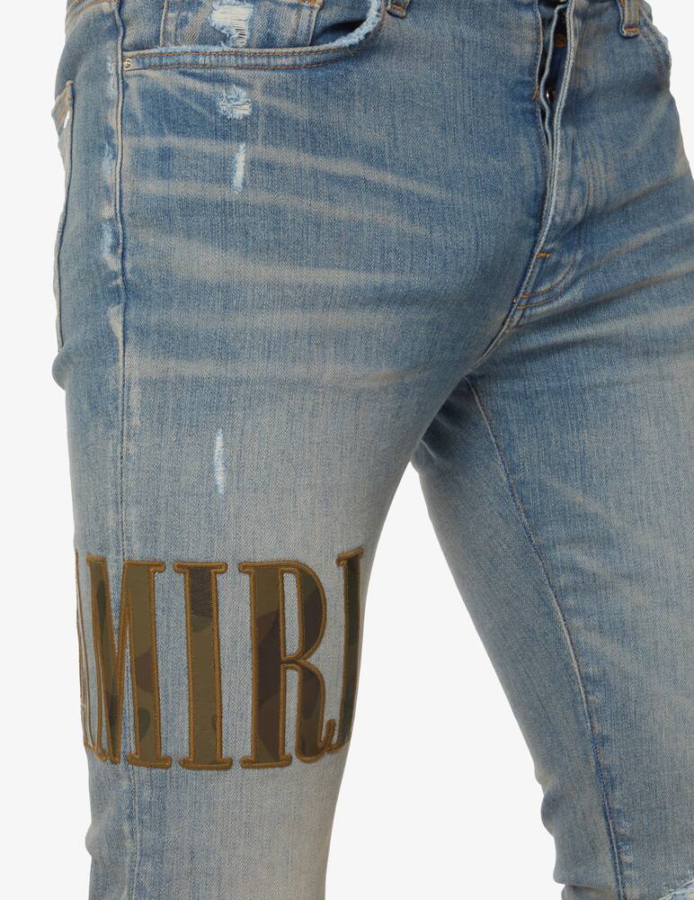 rinascente Amiri Jeans core applique - Blu