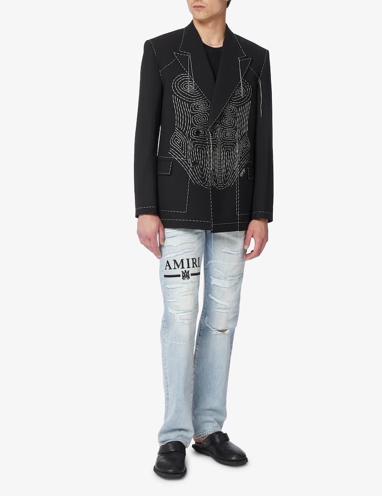 rinascente Amiri Jeans gamba dritta con logo