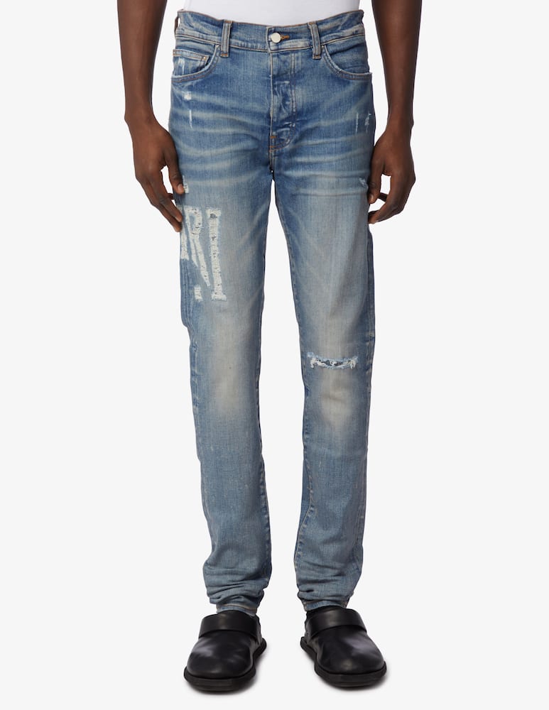 rinascente Amiri Serif logo jeans 