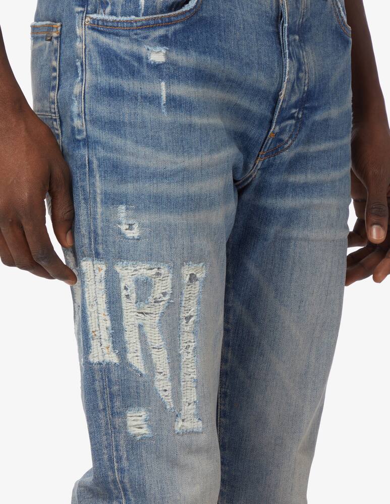 rinascente Amiri Serif logo jeans 