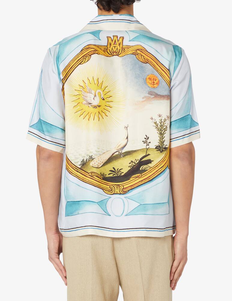 rinascente Amiri Landscape frame bowling shirt