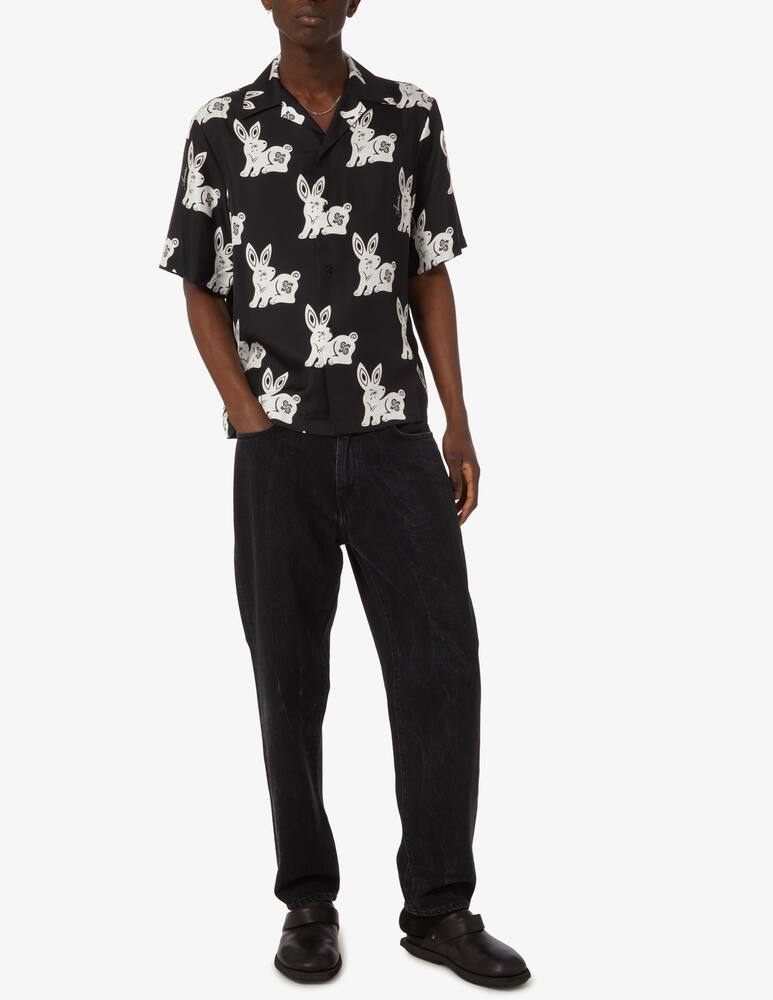 rinascente Amiri Camicia bowling rabbit allover 