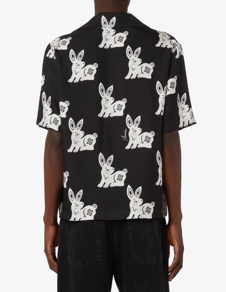 rinascente Amiri Camicia bowling rabbit allover 