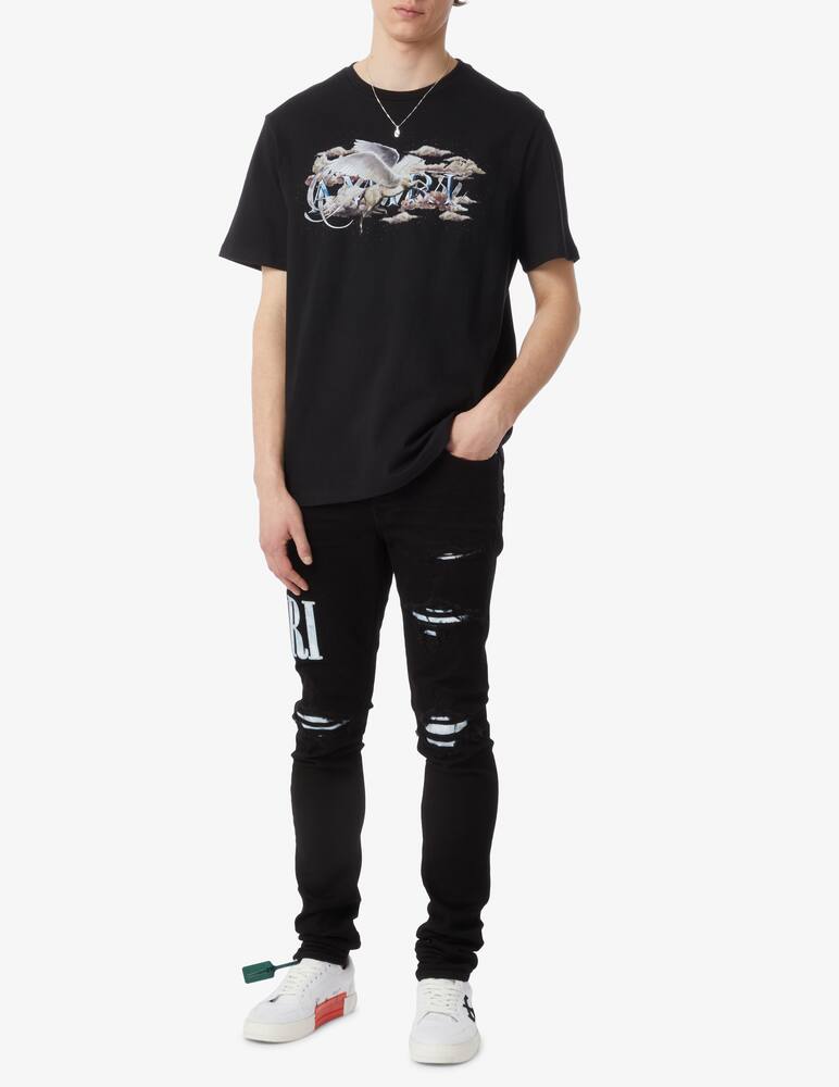 rinascente Amiri Maglietta pegasus script con logo 