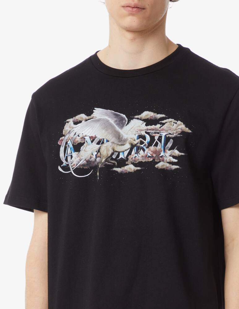 rinascente Amiri Maglietta pegasus script con logo 