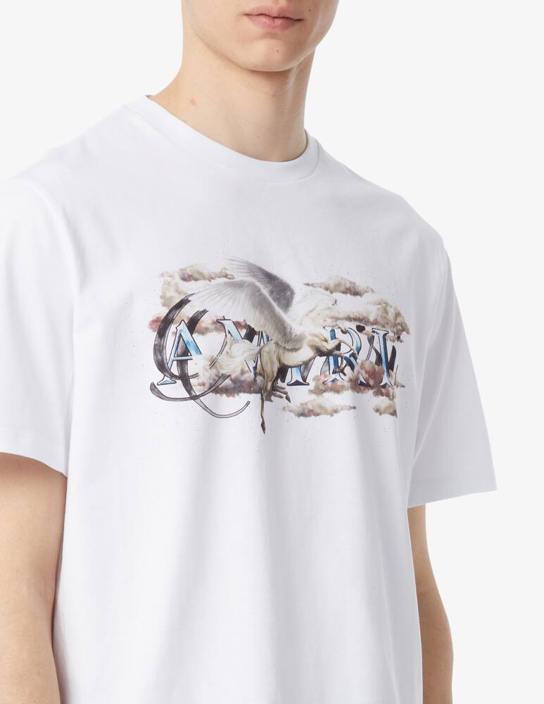 rinascente Amiri Maglietta pegasus script con logo 