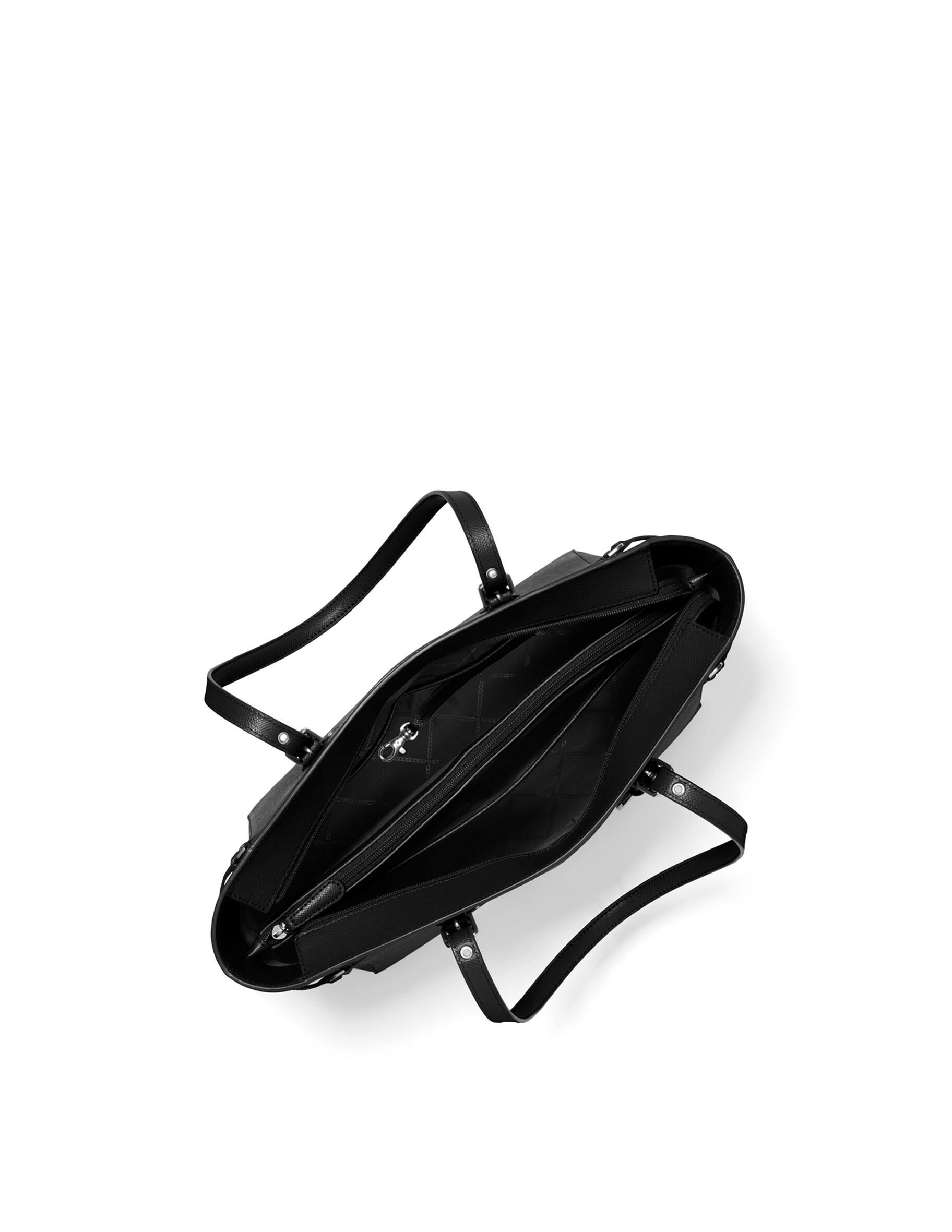 Borsa tote voyager media in pelle a grana incrociata Clearance