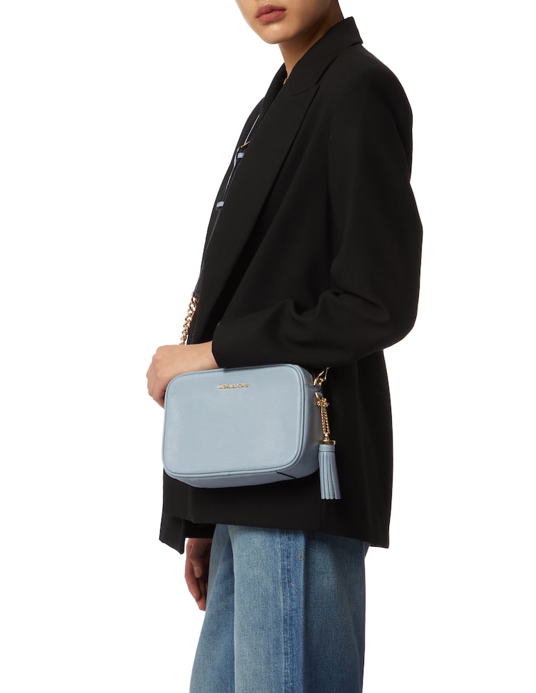 rinascente Michael Michael Kors Borsa a tracolla Ginny in pelle - azzurro