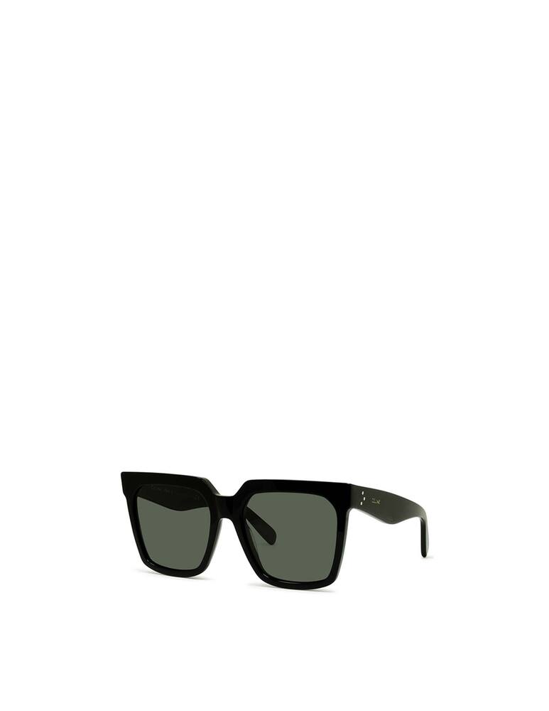 rinascente CELINE Square Shiny Black Acetate Sunglasses CL40055I