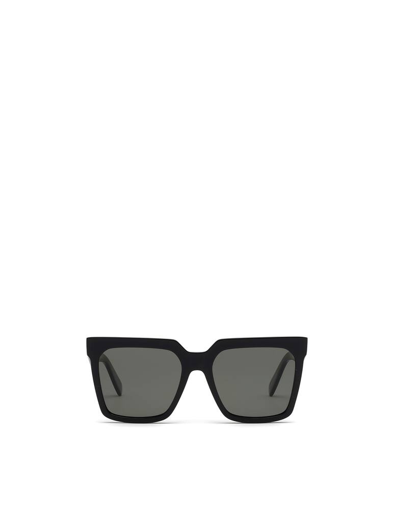 rinascente CELINE Square Shiny Black Acetate Sunglasses CL40055I