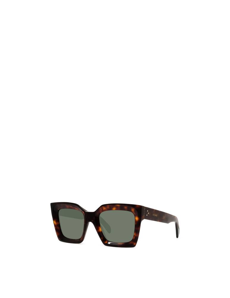 CELINE Shiny Dark Havana occhiale da sole rettangolare CL40130I - immagine 1 CELINE Shiny Dark Havana occhiale da sole rettangolare CL40130I - immagine 1