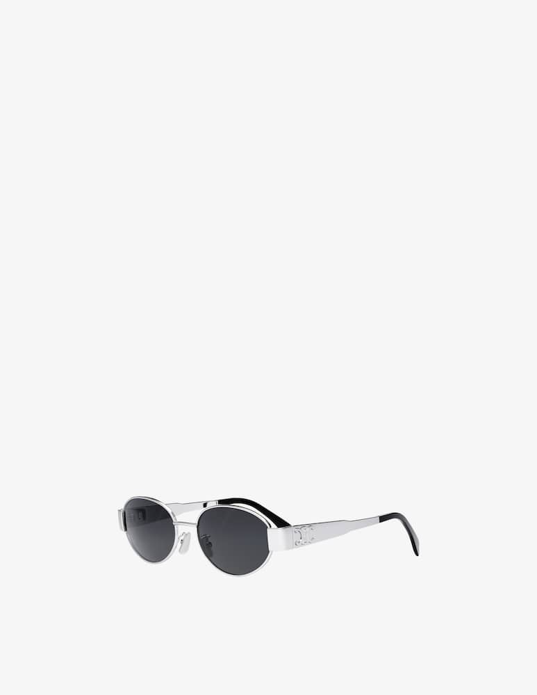 CELINE Metal TriompheSilverOvalSunglasses - picture 1 CELINE Metal TriompheSilverOvalSunglasses - picture 1