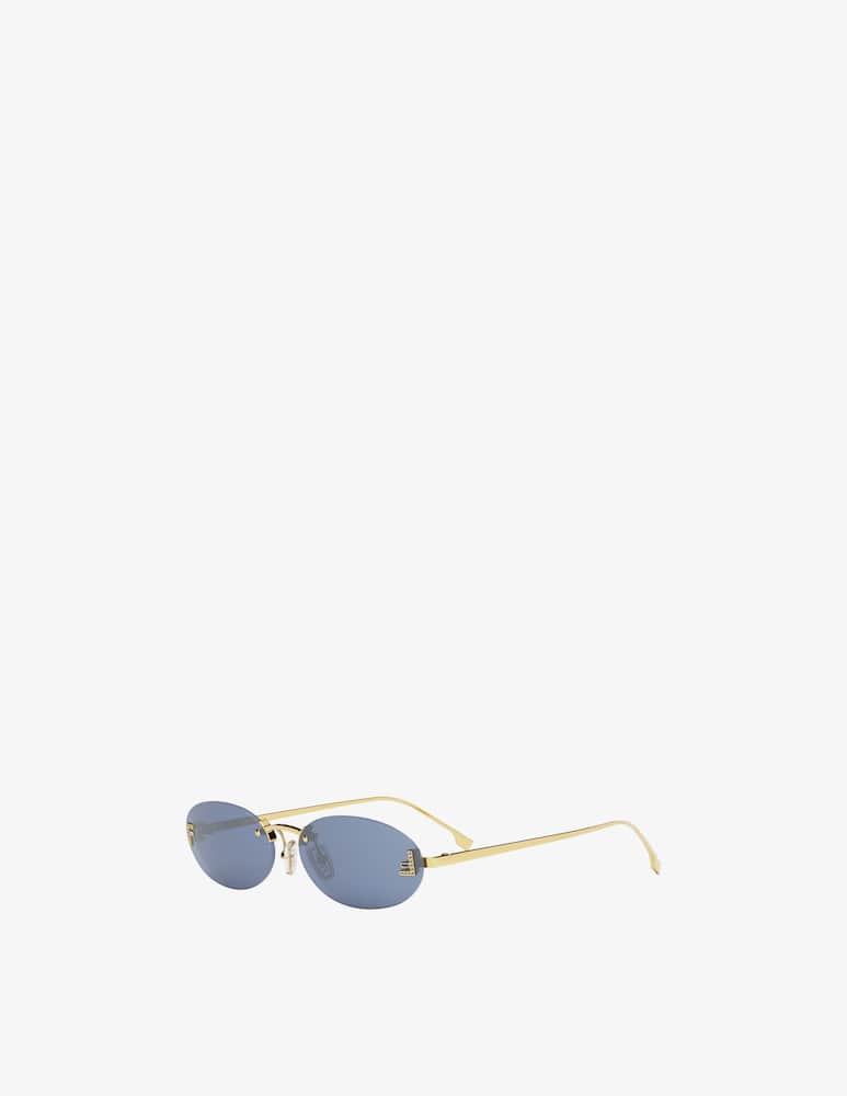 Fendi Fendi First Crystal Gold Oval Sunglasses - picture 1 Fendi Fendi First Crystal Gold Oval Sunglasses - picture 1