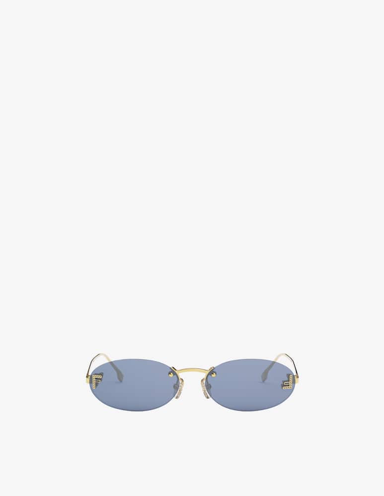 Fendi Fendi First Crystal Gold Oval Sunglasses - picture 2 Fendi Fendi First Crystal Gold Oval Sunglasses - picture 2