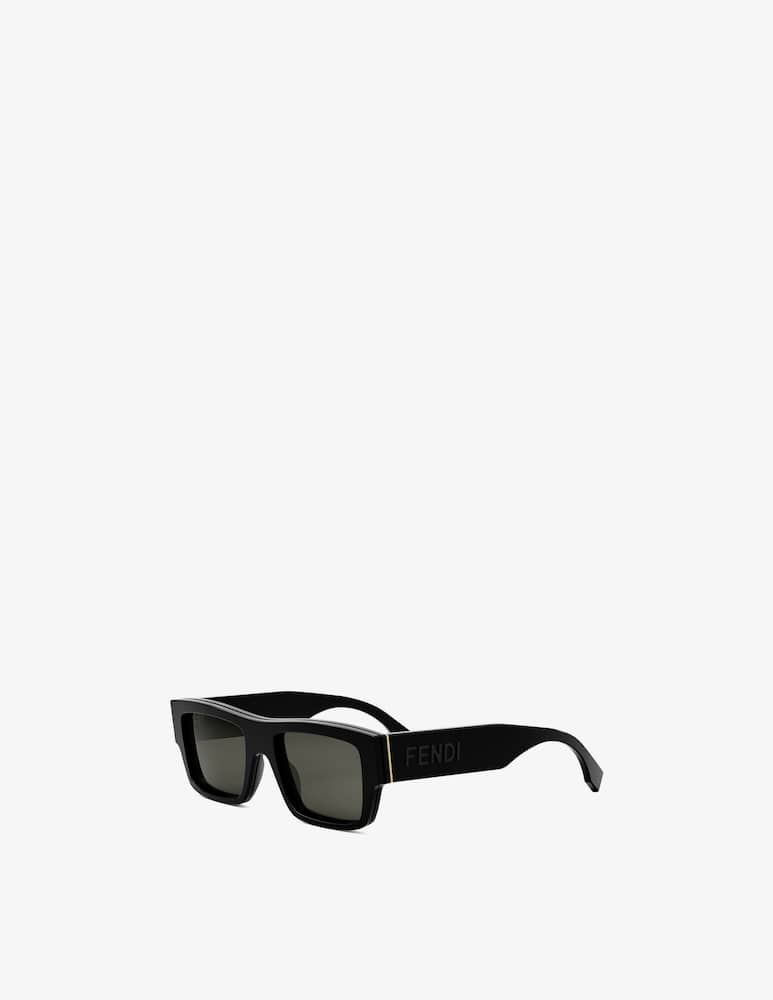 Fendi Signature Black Rectangular Occhiali da sole - immagine 1 Fendi Signature Black Rectangular Occhiali da sole - immagine 1