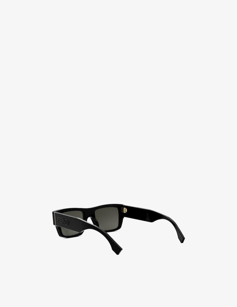 Fendi Signature Black Rectangular Occhiali da sole - immagine 4 Fendi Signature Black Rectangular Occhiali da sole - immagine 4