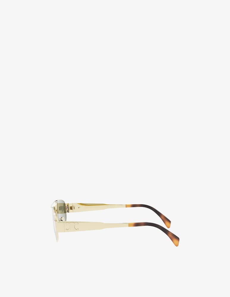 CELINE Metal Triomphe Gold Pilot Sunglasses - picture 3 CELINE Metal Triomphe Gold Pilot Sunglasses - picture 3