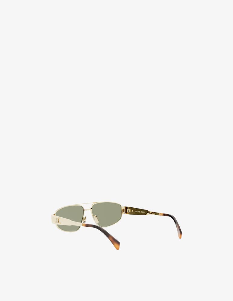 CELINE Metal Triomphe Gold Pilot Sunglasses - picture 4 CELINE Metal Triomphe Gold Pilot Sunglasses - picture 4