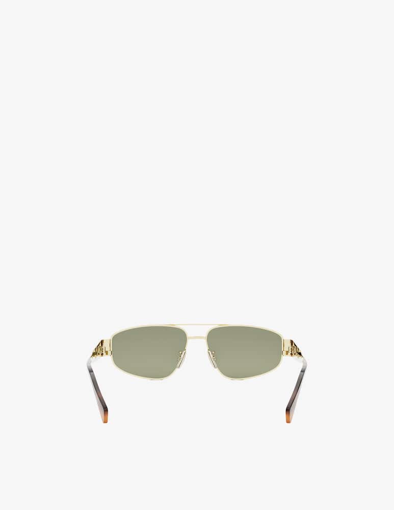 CELINE Metal Triomphe Gold Pilot Sunglasses - picture 5 CELINE Metal Triomphe Gold Pilot Sunglasses - picture 5