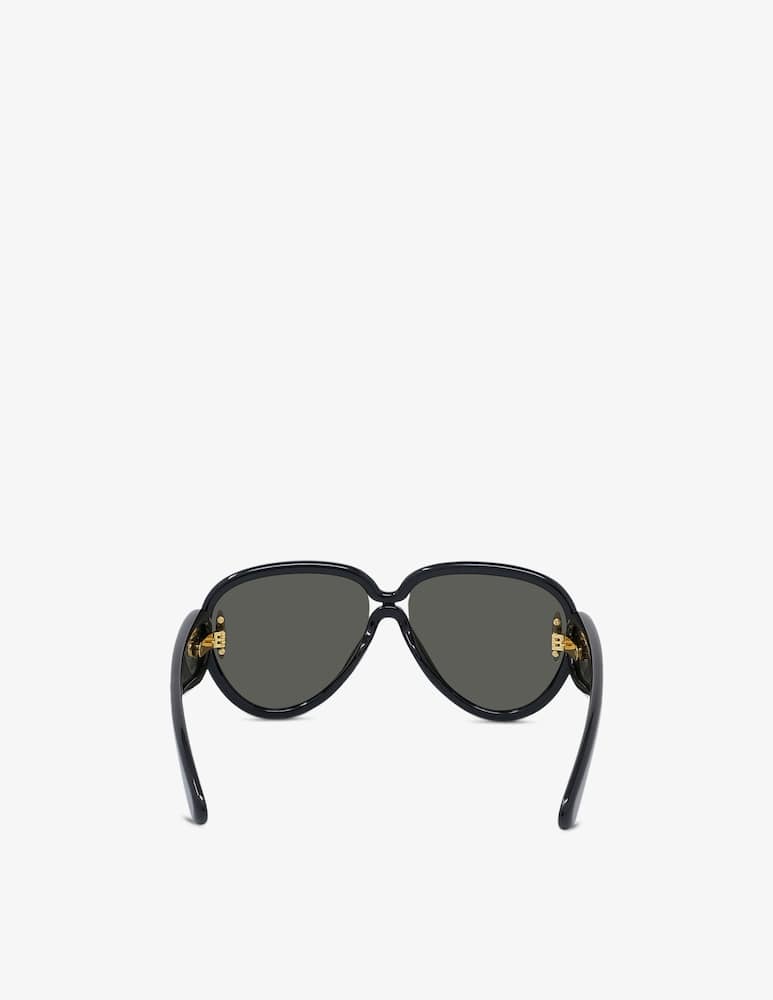 LOEWE Anagram Black Pilot Sunglasses - picture 5