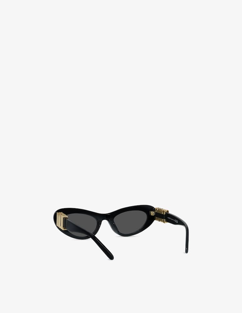 LOEWE Slim Black Oval Sunglasses - picture 4