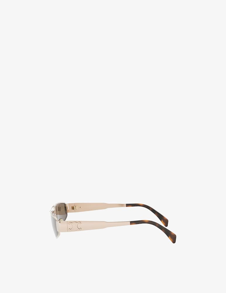 CELINE Metal Triomphe Gold Geometric Occhiali da sole - immagine 3 CELINE Metal Triomphe Gold Geometric Occhiali da sole - immagine 3