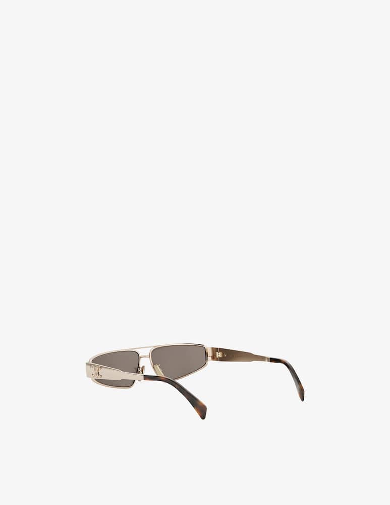 CELINE Metal Triomphe Gold Geometric Occhiali da sole - immagine 4 CELINE Metal Triomphe Gold Geometric Occhiali da sole - immagine 4