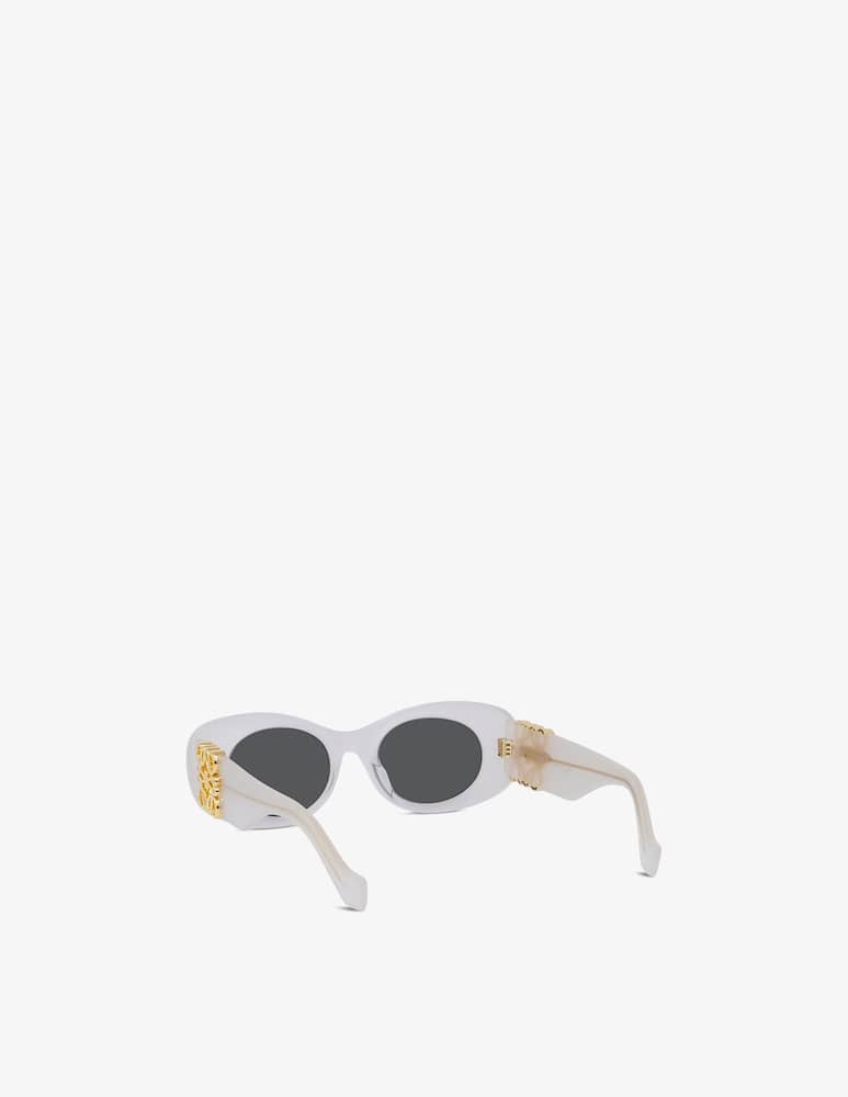 LOEWE Anagram White Oval Occhiali da sole - immagine 4