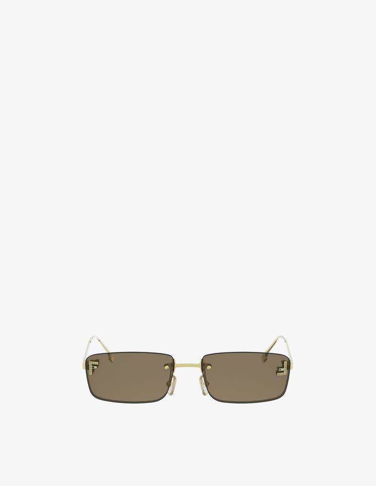 Fendi Fendi First Crystal Gold Rectangular Occhiali da sole - immagine 2 Fendi Fendi First Crystal Gold Rectangular Occhiali da sole - immagine 2