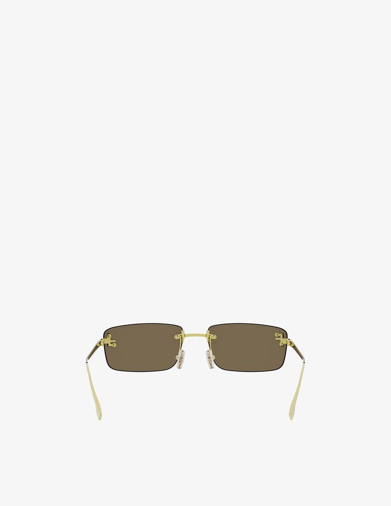 Fendi Fendi First Crystal Gold Rectangular Occhiali da sole - immagine 5 Fendi Fendi First Crystal Gold Rectangular Occhiali da sole - immagine 5
