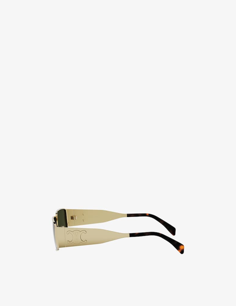 CELINE Metal Triomphe Gold Rectangular Occhiali da sole - immagine 3 CELINE Metal Triomphe Gold Rectangular Occhiali da sole - immagine 3