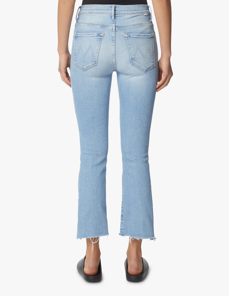 rinascente MOTHER Jeans The Insider Crop Step Fray - azzurro