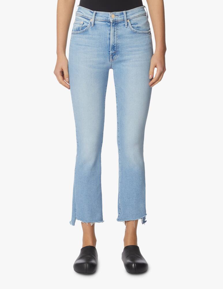 rinascente MOTHER Jeans The Insider Crop Step Fray - azzurro