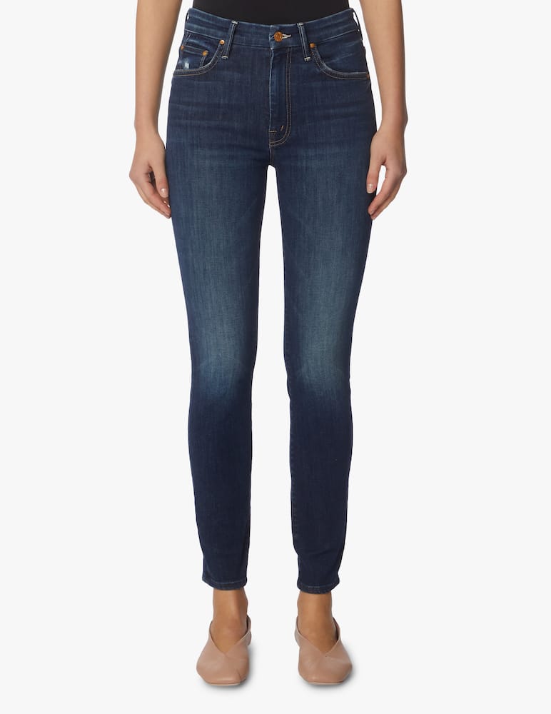 MOTHER High Waisted Looker Skinny jeans - blu - immagine 1