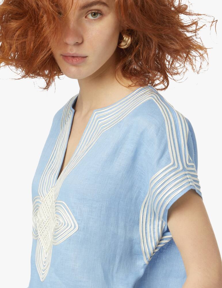 rinascente Tory Burch Embroidered beach tunic