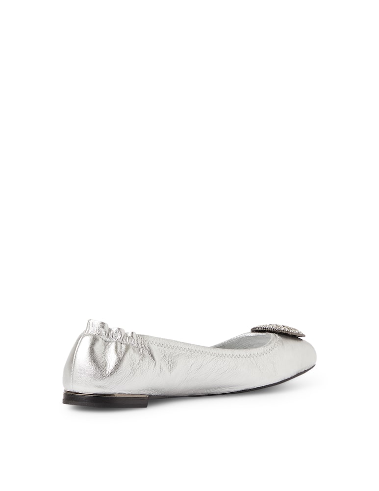 rinascente Tory Burch Crystal ballet flats with logo