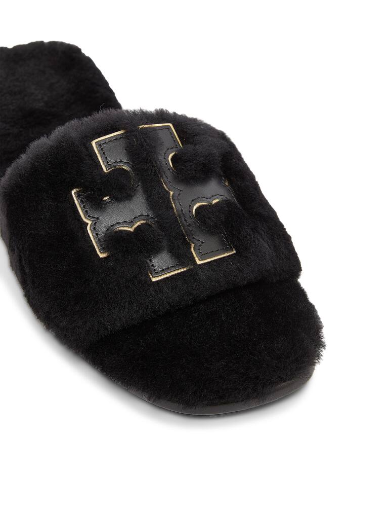 rinascente Tory Burch Slide Double T Shearling