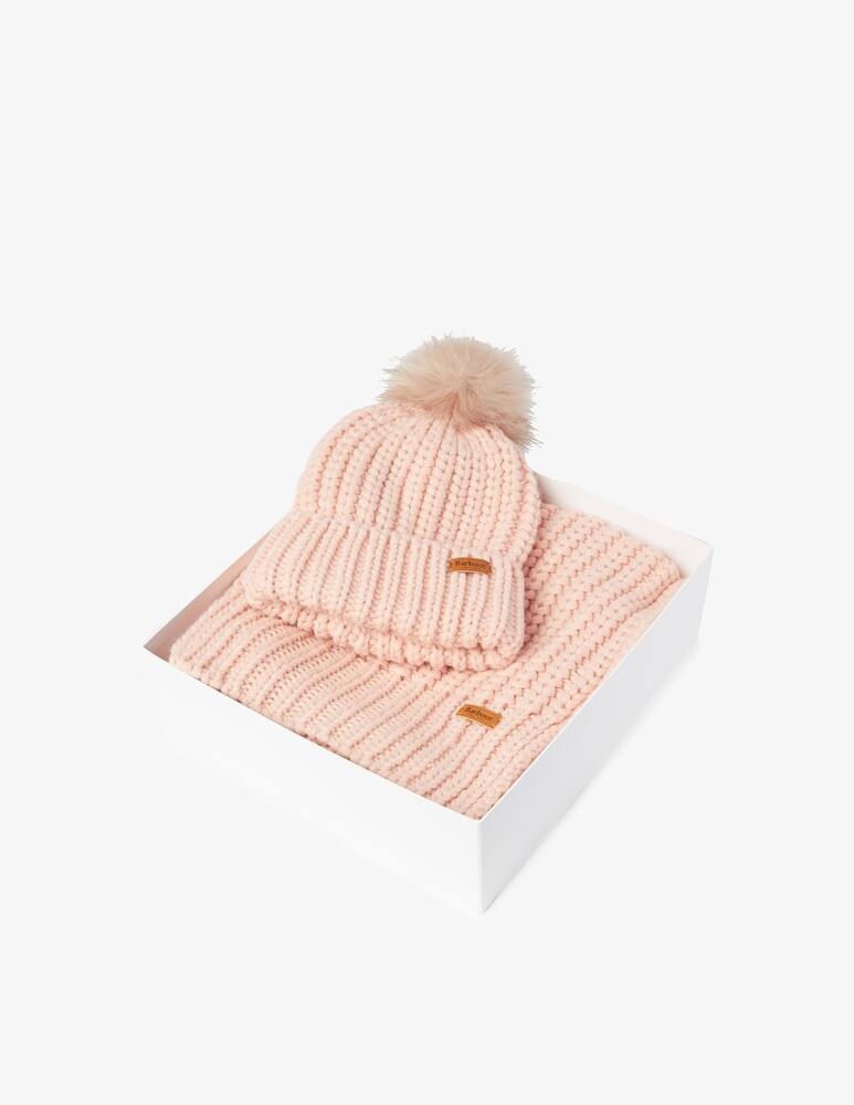 rinascente Barbour Gift box with hat and scarf set - Pink