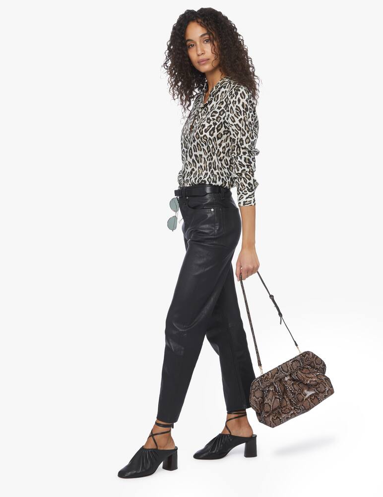 rinascente Theory Camicia classica in seta a stampa animalier 