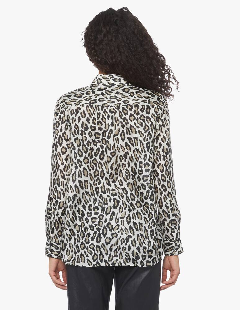 rinascente Theory Camicia classica in seta a stampa animalier 