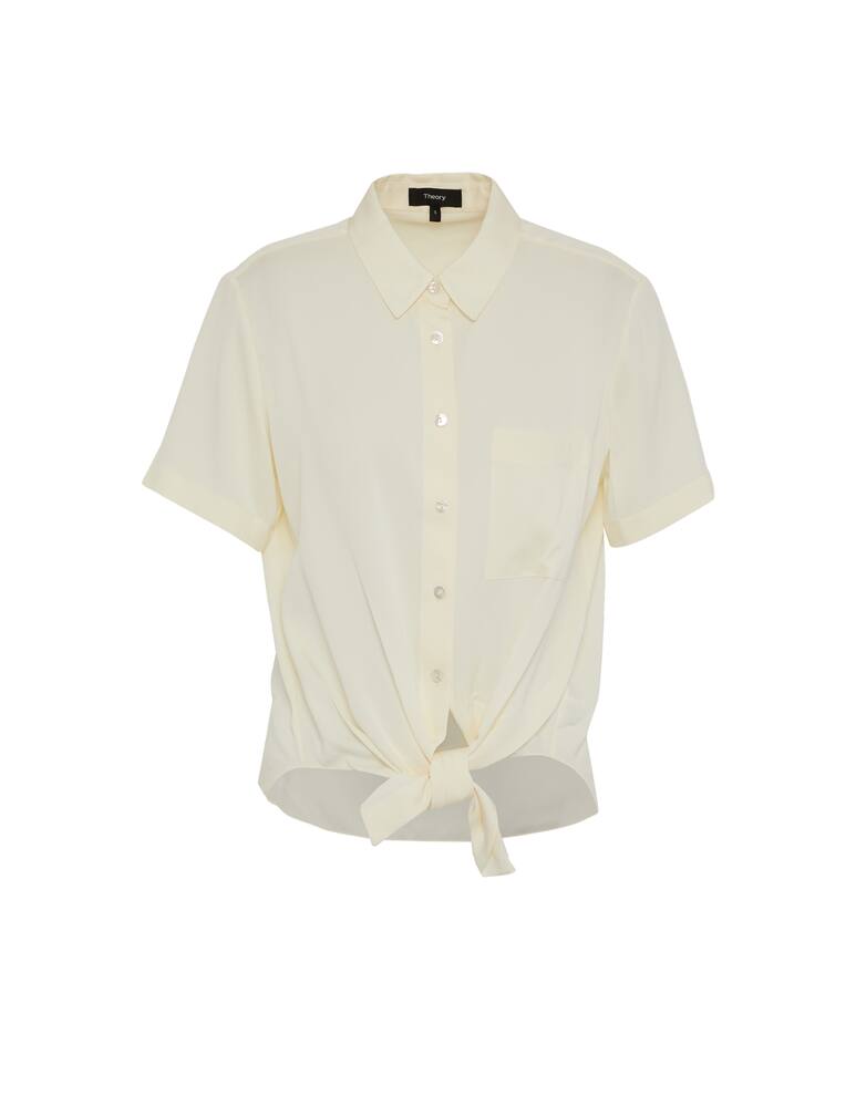rinascente Theory Camicia a manica corta in seta